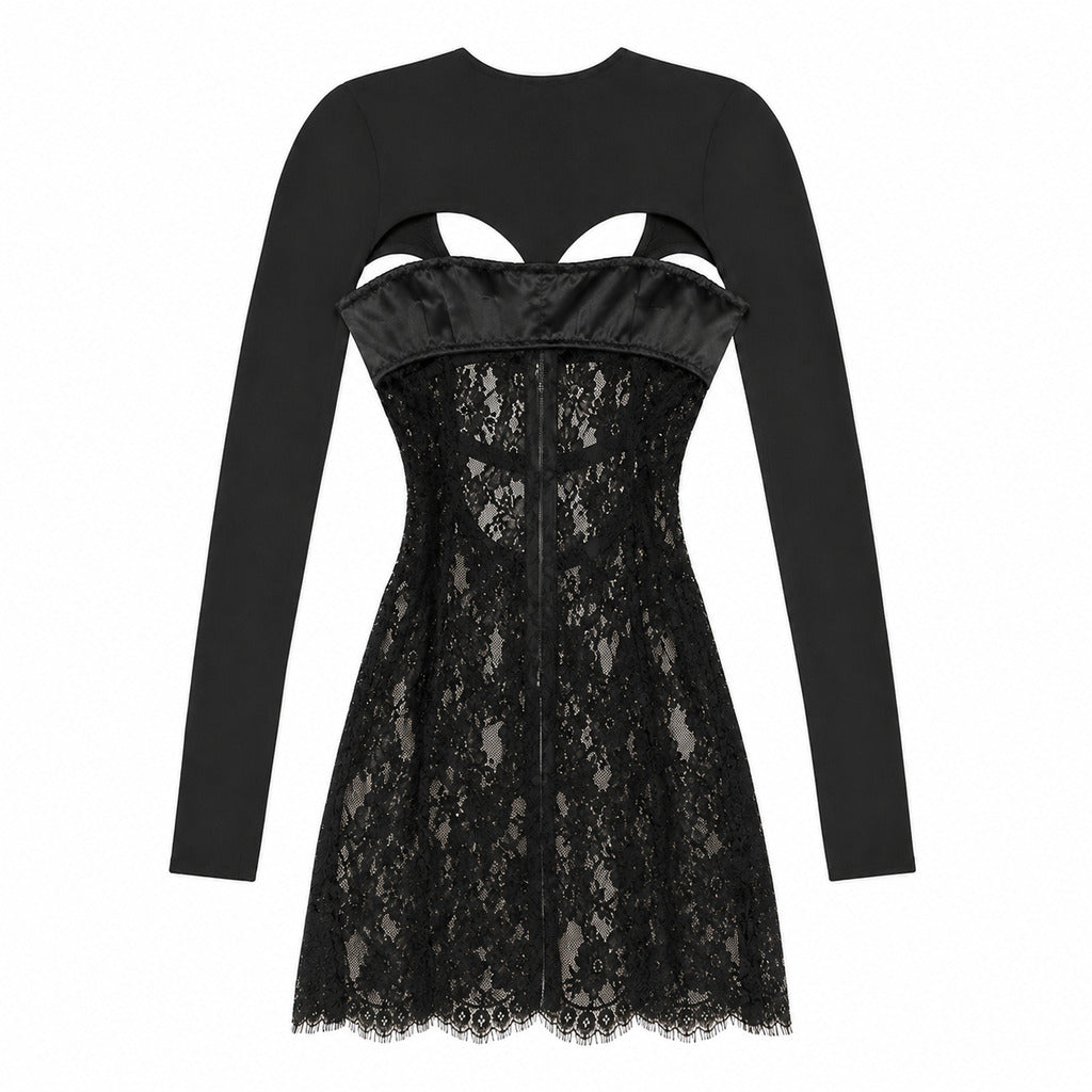 dolce & gabbana - Abito con pizzo floreale