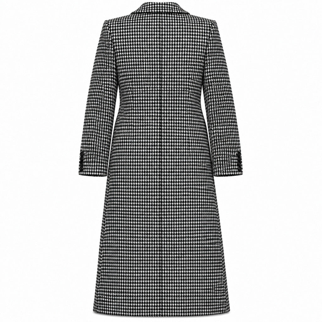 dolce & gabbana - cappotto doppiopetto pied-de-poule
