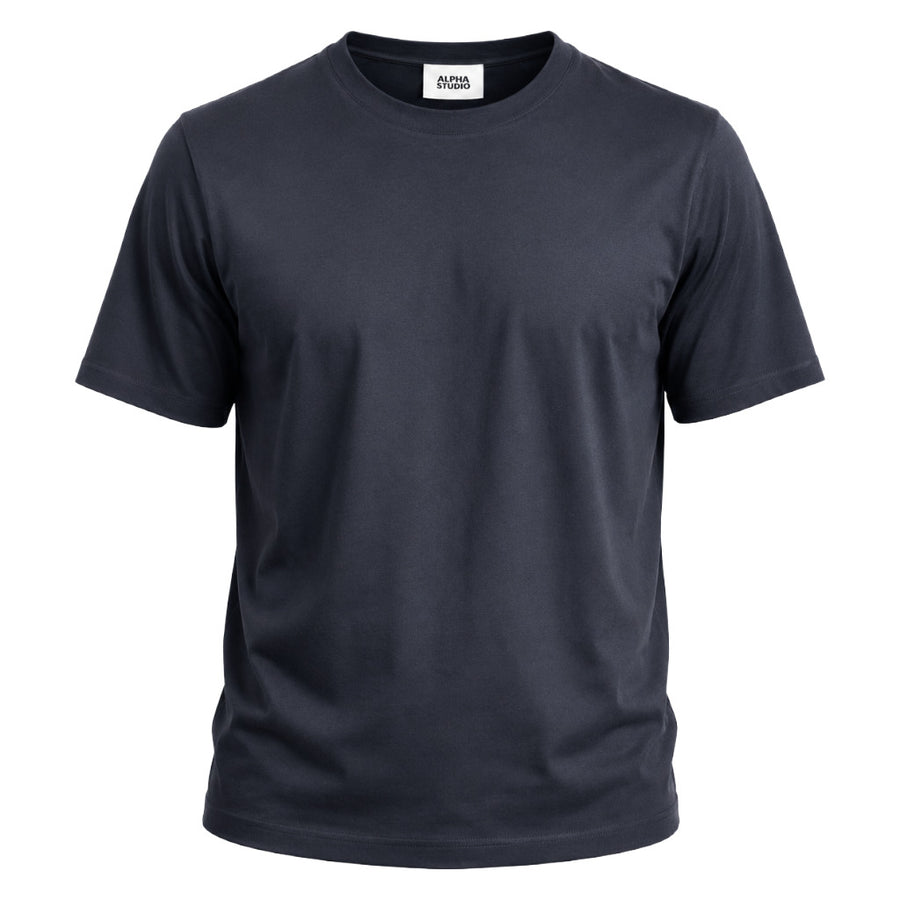 alpha studio - t-shirt jersey stretch corta