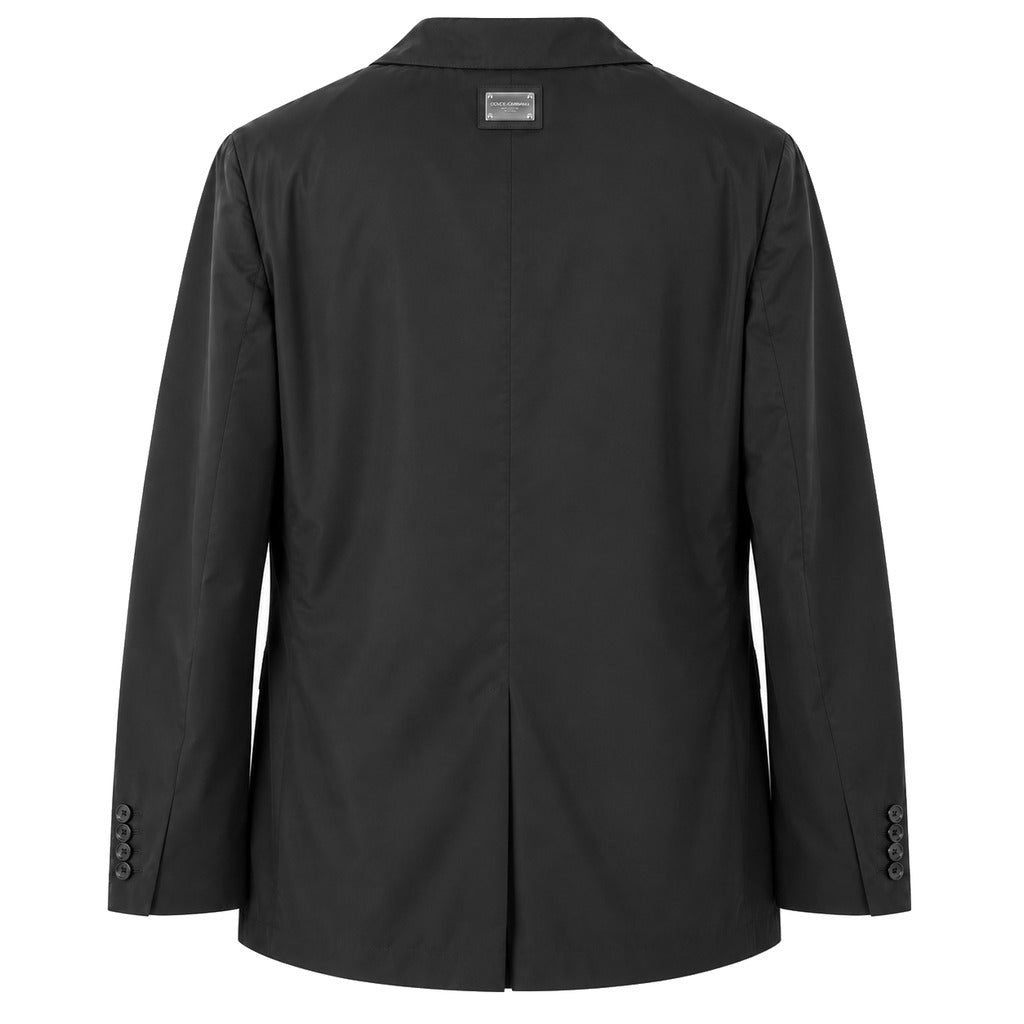 Dolce & Gabbana – black lightweight formal jacket – back view with centre seam