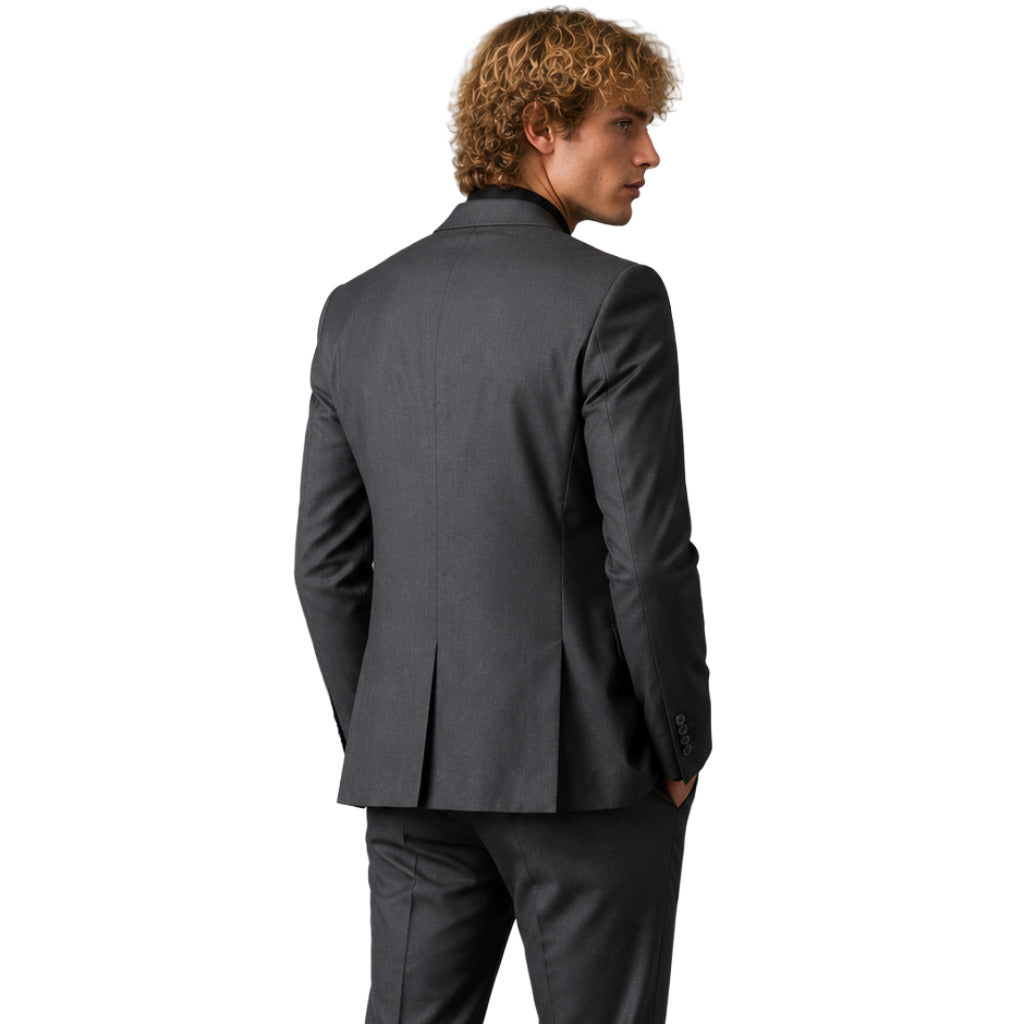 Dolce & Gabbana – blue single-breasted formal jacket – back view worn by model