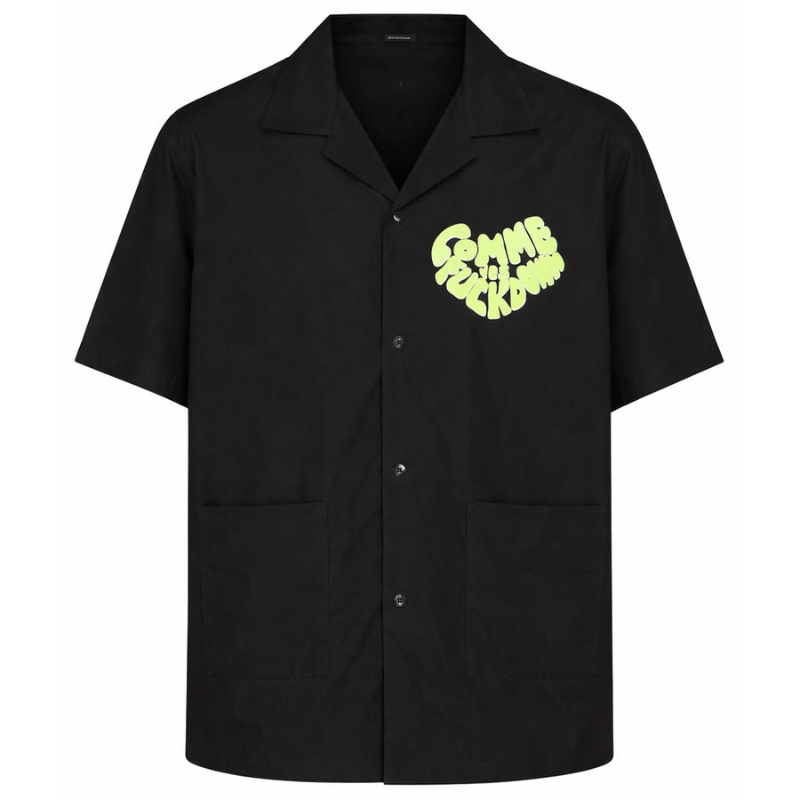Comme Des Fuckdown Black Cotton Shirt