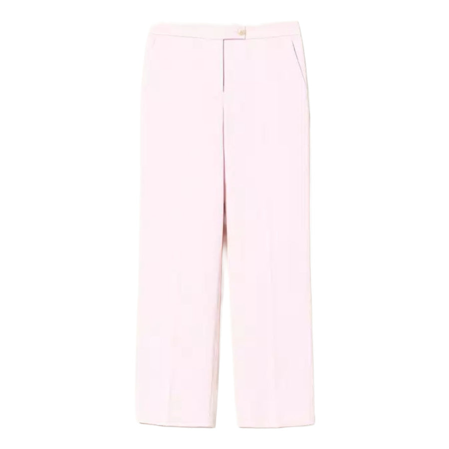 twinset - pantalone maschile rosa gesso