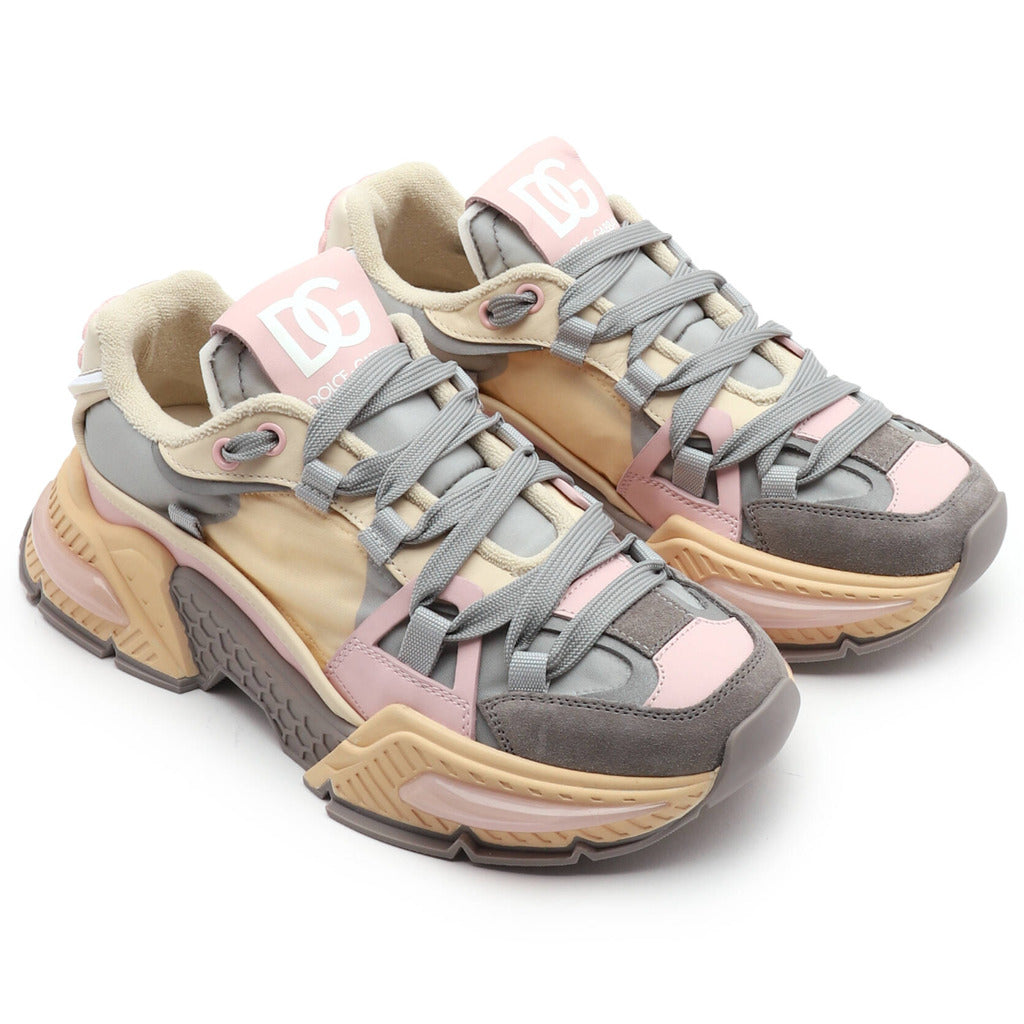 Dolce & Gabbana – beige D-Sink Airmaster sneakers – pair shown from above at an angle