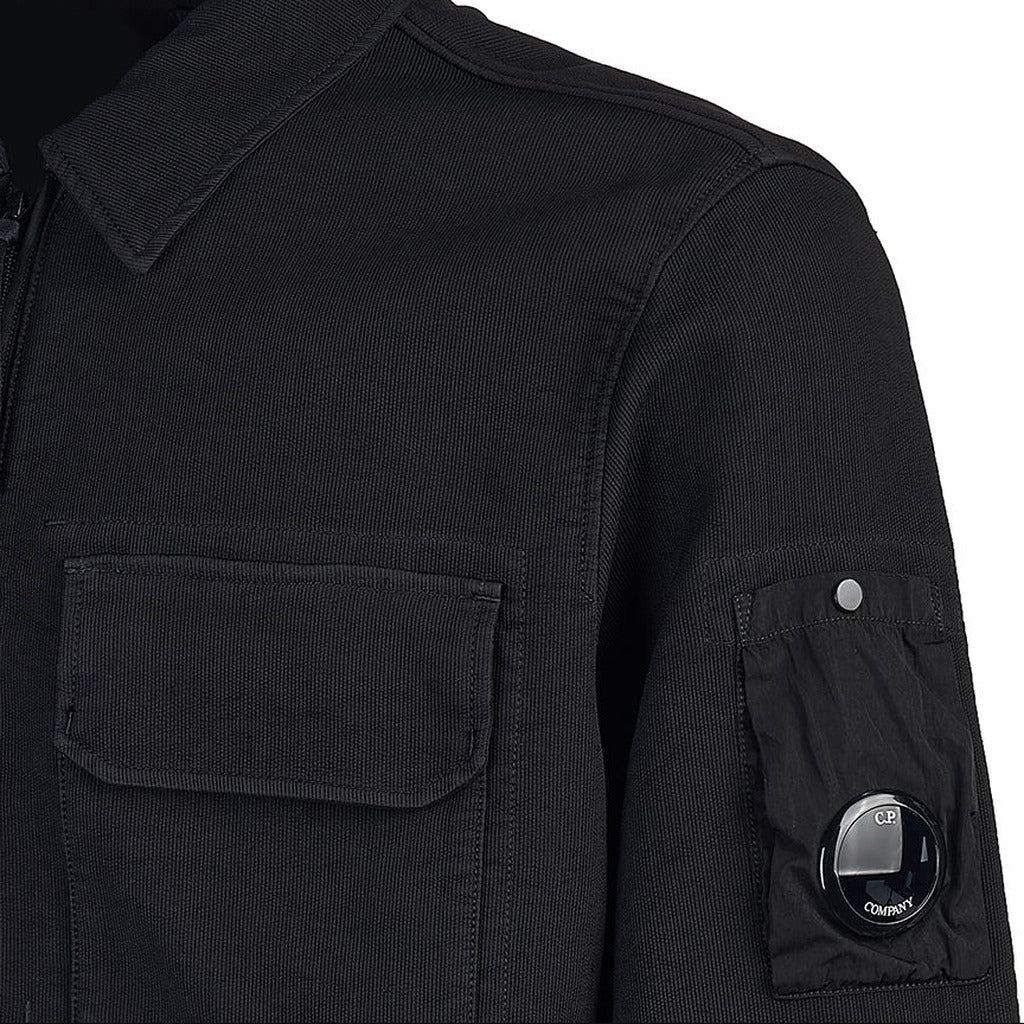 C.P. Company Double Weave Nylon Bomber Jacket in Black