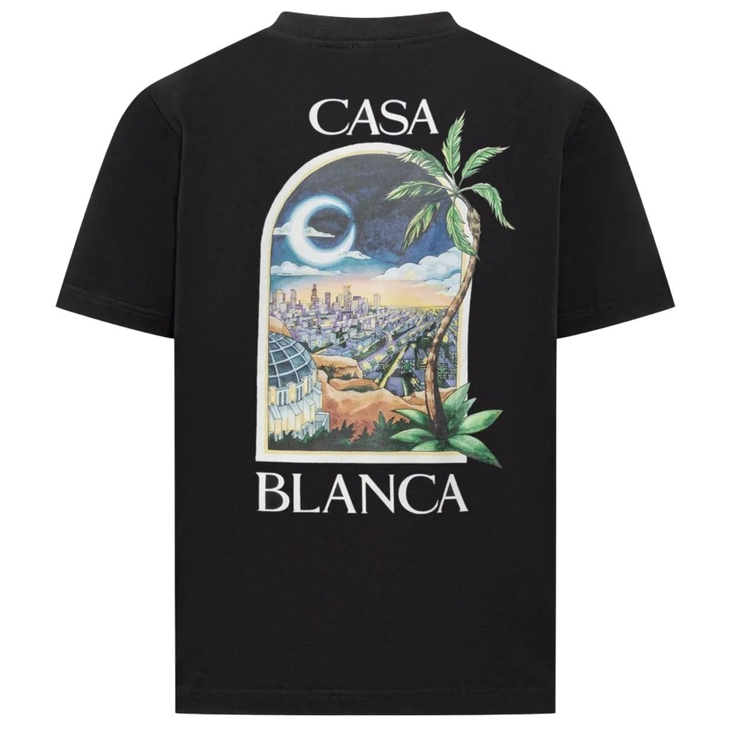 Casablanca La Night Printed T-Shirt in Black