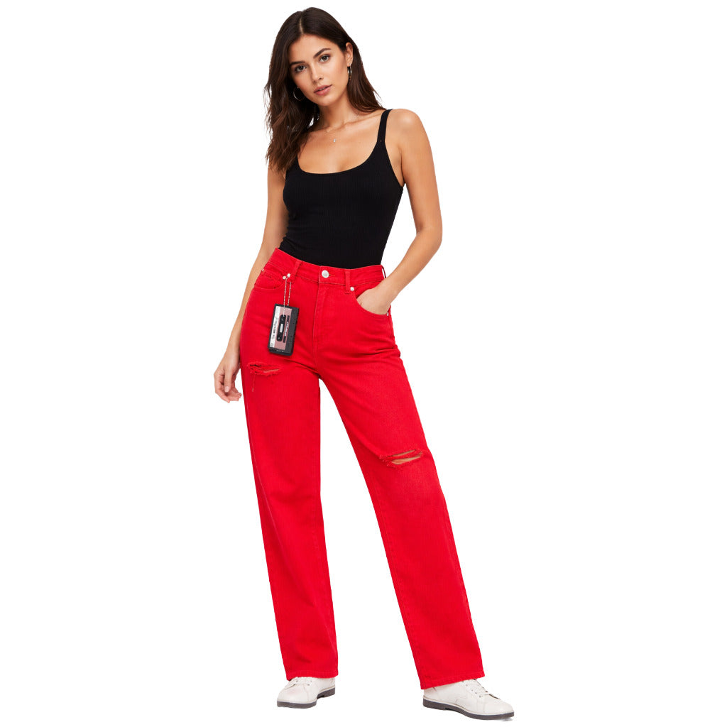 elisabetta franchi - jeans rossi