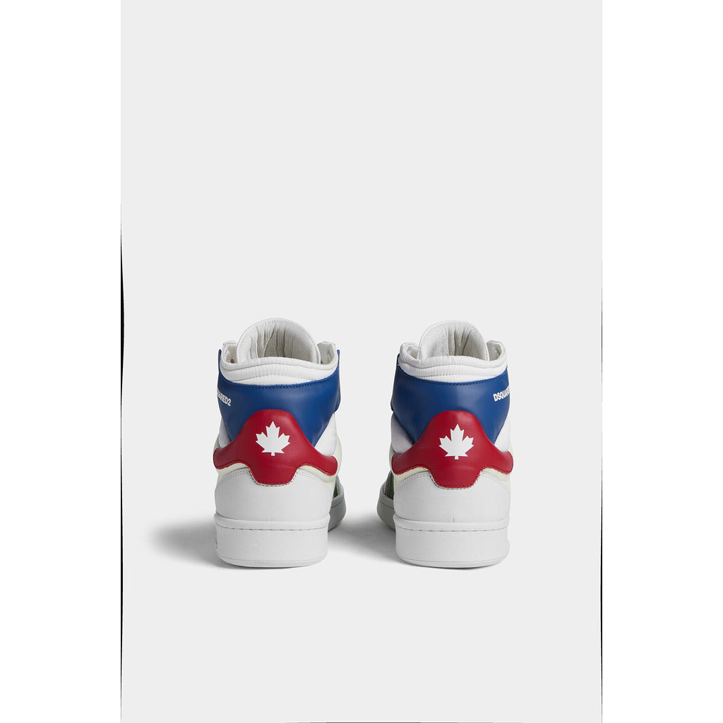 dsquared2 2°choice - high boxer sneakers in white, alternate angle