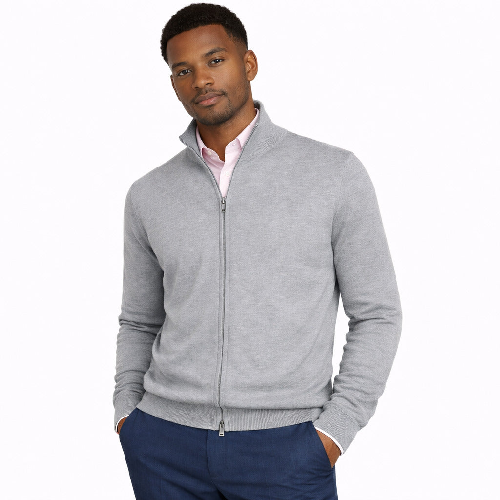Bagutta Finezza 16 Cashmere Cardigan in Grey