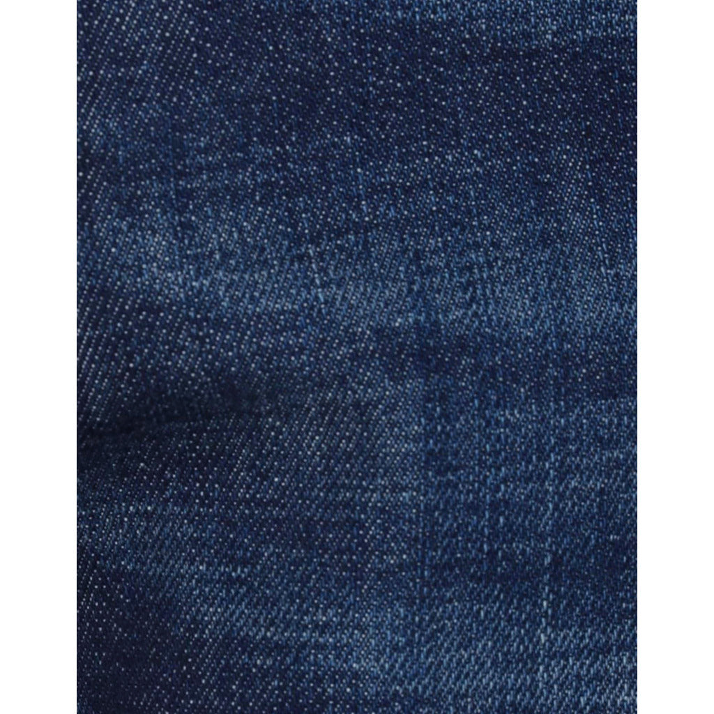 Bikkembergs – CQ10103_S3393-157B Regular-Fit Jeans in Dark Blue – close-up of dark denim texture