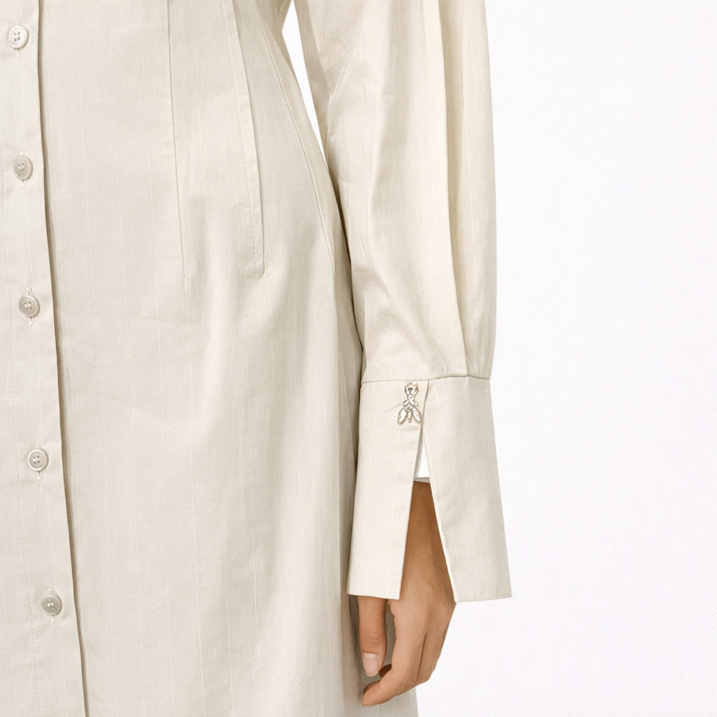 Patrizia Pepe Grey Pinstripe Dress