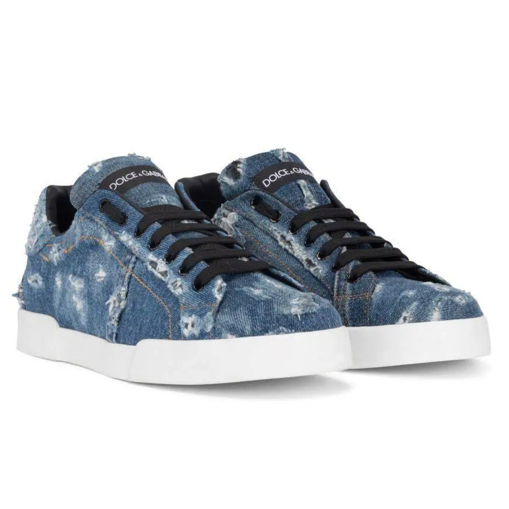 dolce & gabbana - sneakers patch denim