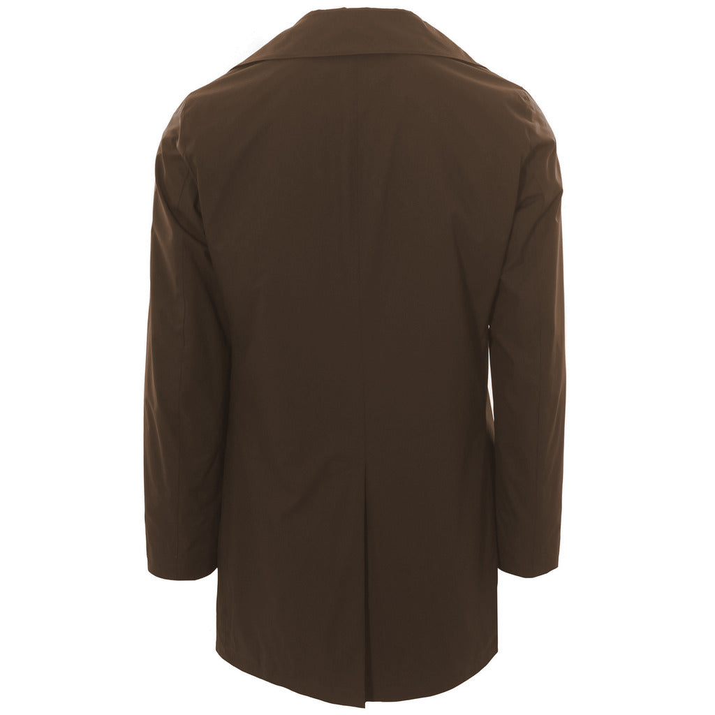 People Of Shibuya – Teshio Trench Coat – Brown back view with center vent