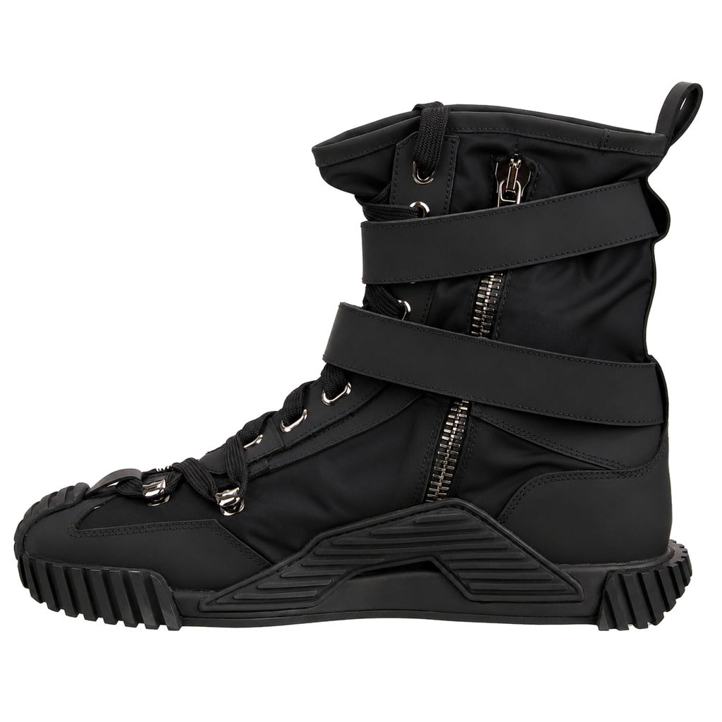 Dolce & Gabbana Nylon and Rubber High-Top Sneakers