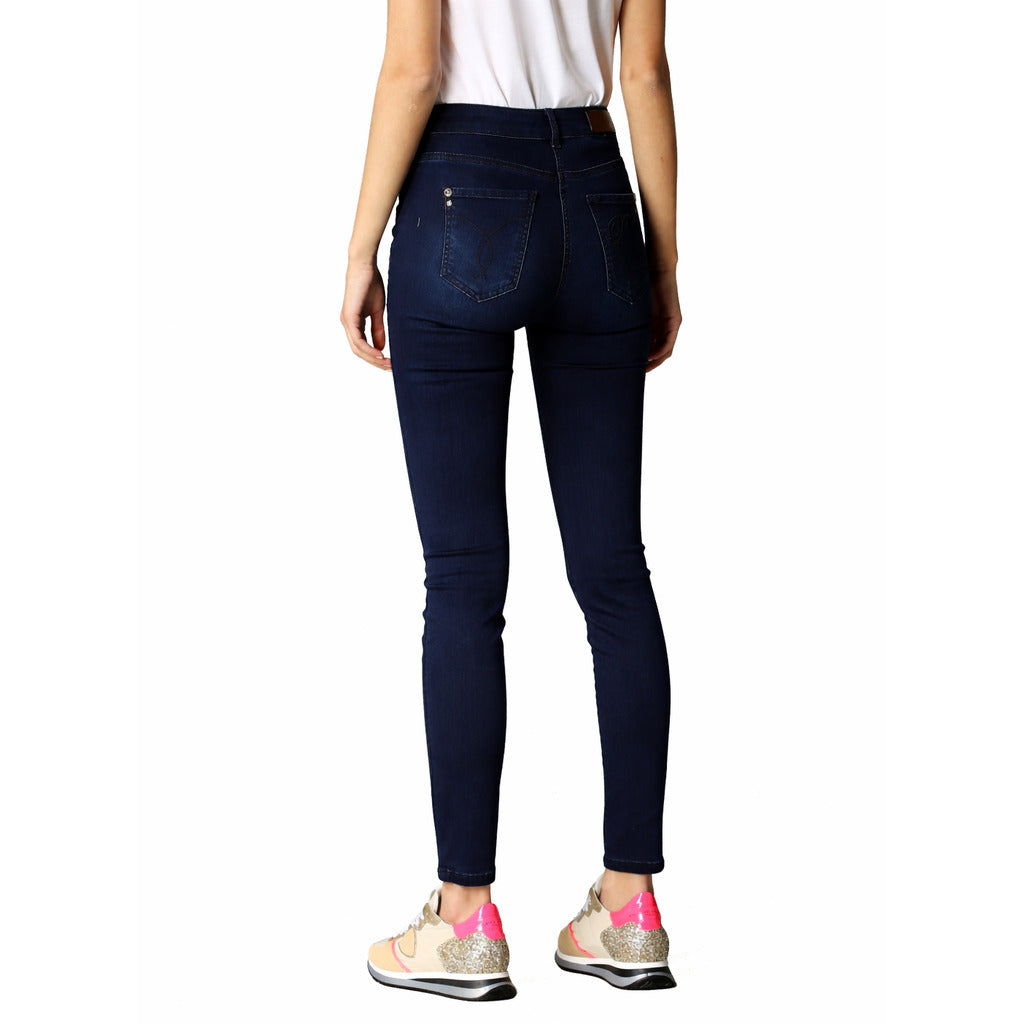 Patrizia Pepe Skinny Jeans in Dark Blue Stretch Denim