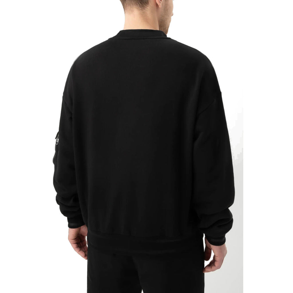 Dolce & Gabbana – black multi-pocket sweatshirt – back view on model