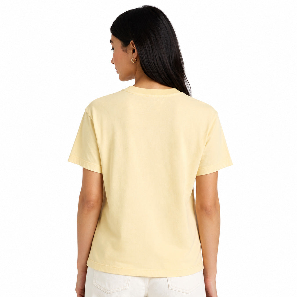 Parajumpers Sabella T-Shirt in Yellow Cotton