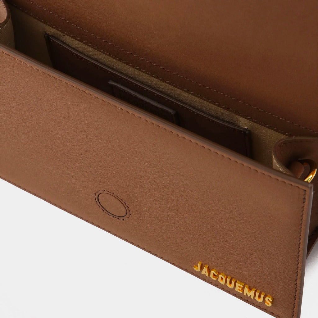 Jacquemus – Le Grand Bambino Suede Crossbody Bag – open interior close-up