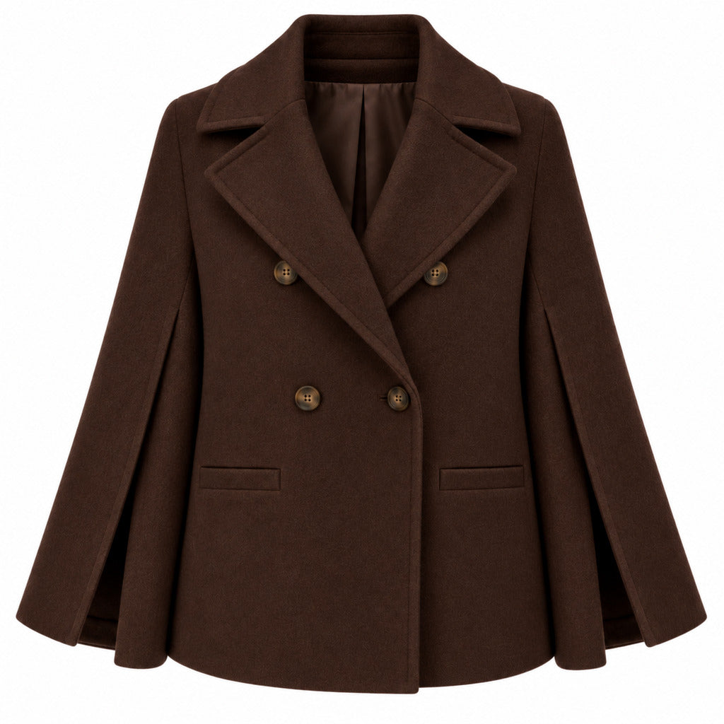 loro piana tessuto - peacoat doppiopetto taglio kimono
