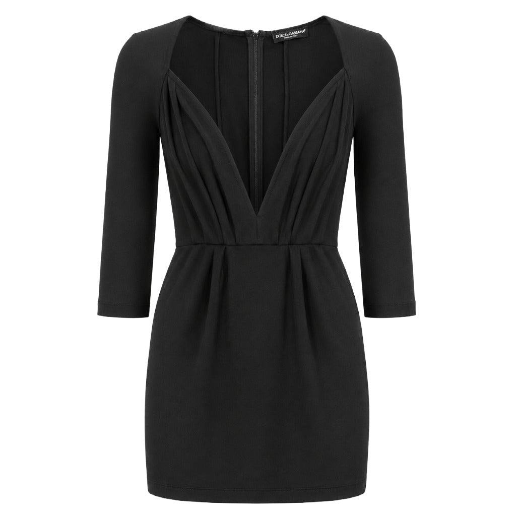 dolce & gabbana - abito corto con scollo a v