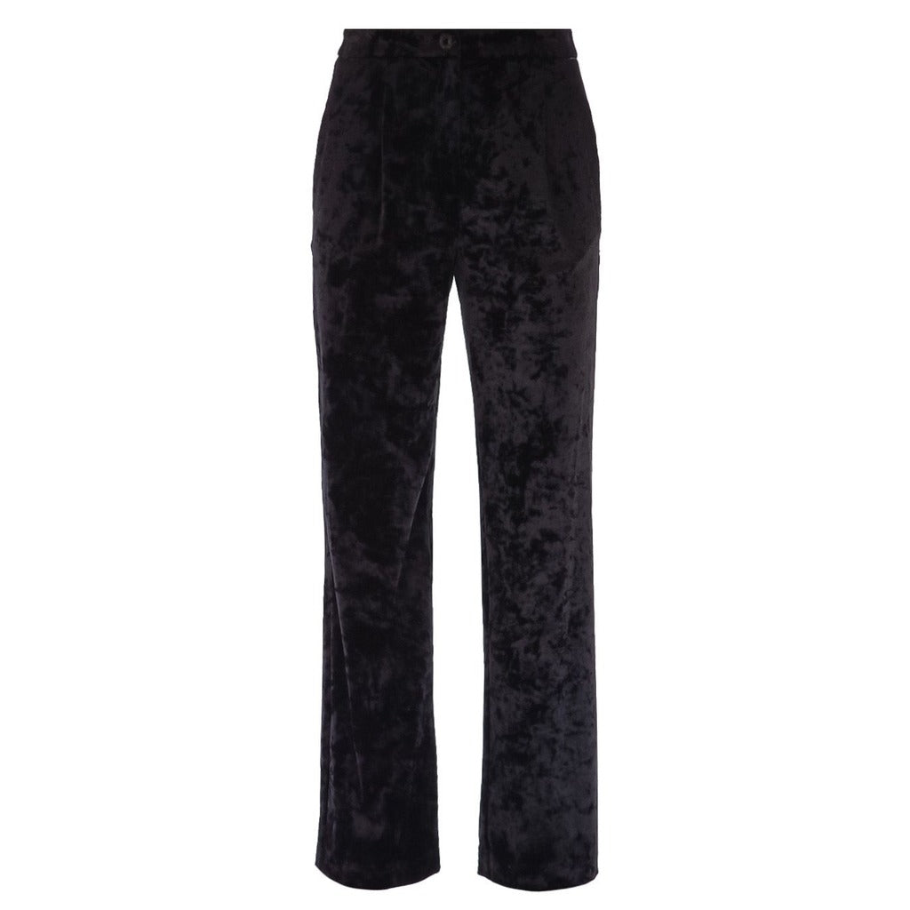 Patrizia Pepe Velvet Trousers in Black