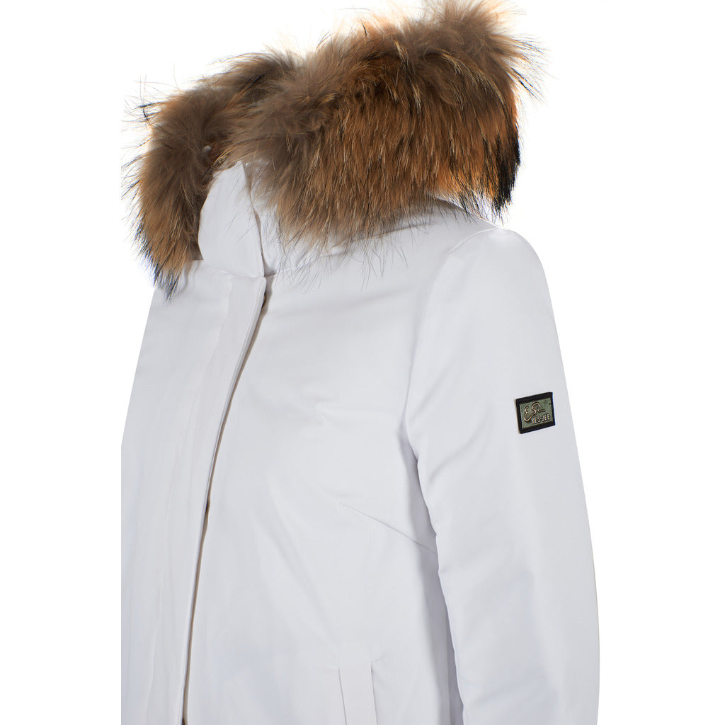 Yes Zee white jacket, additional product angle