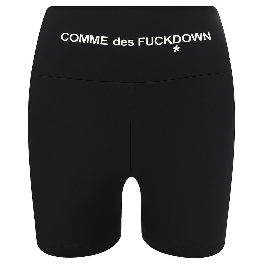 Comme Des Fuckdown Black Stretch Lycra Biker Shorts