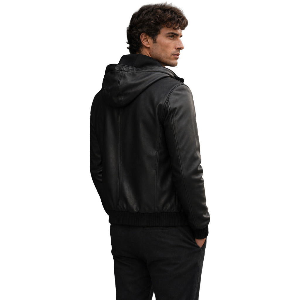 Dolce & Gabbana Black Leather Jacket