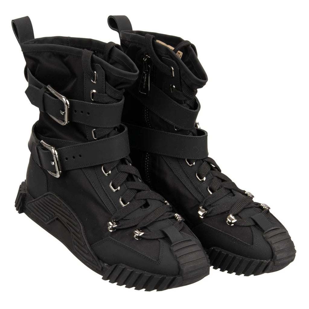 Dolce & Gabbana Nylon and Rubber High-Top Sneakers