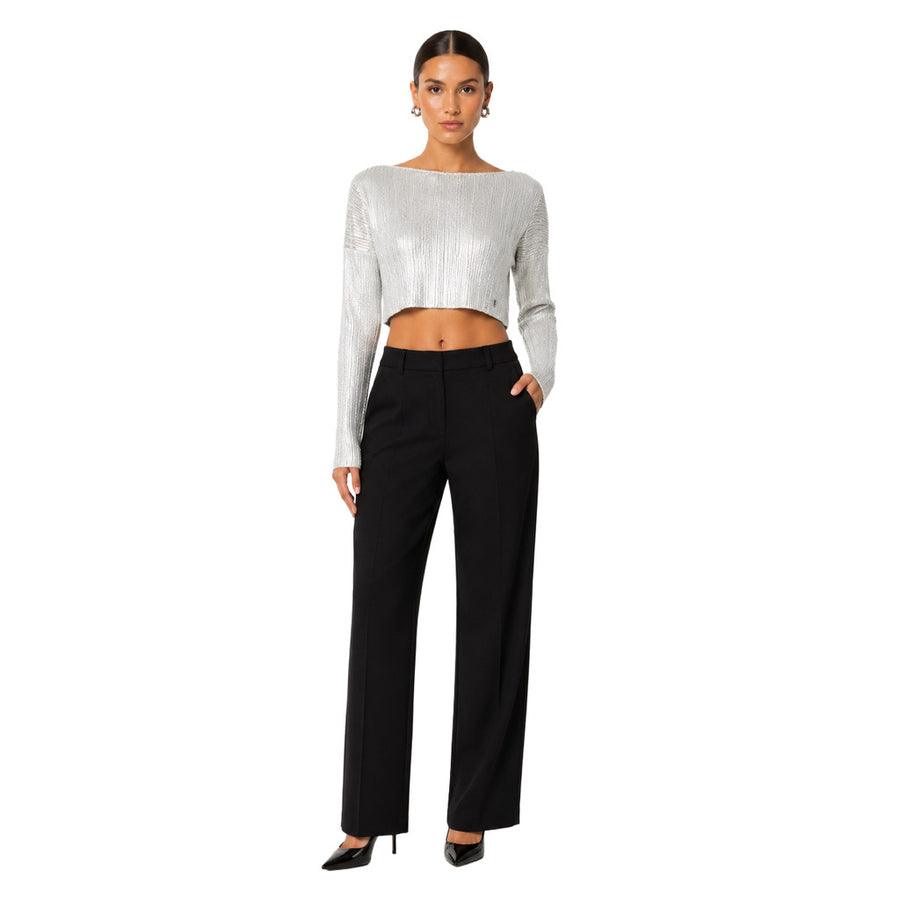 balmain - top a maniche lunghe
