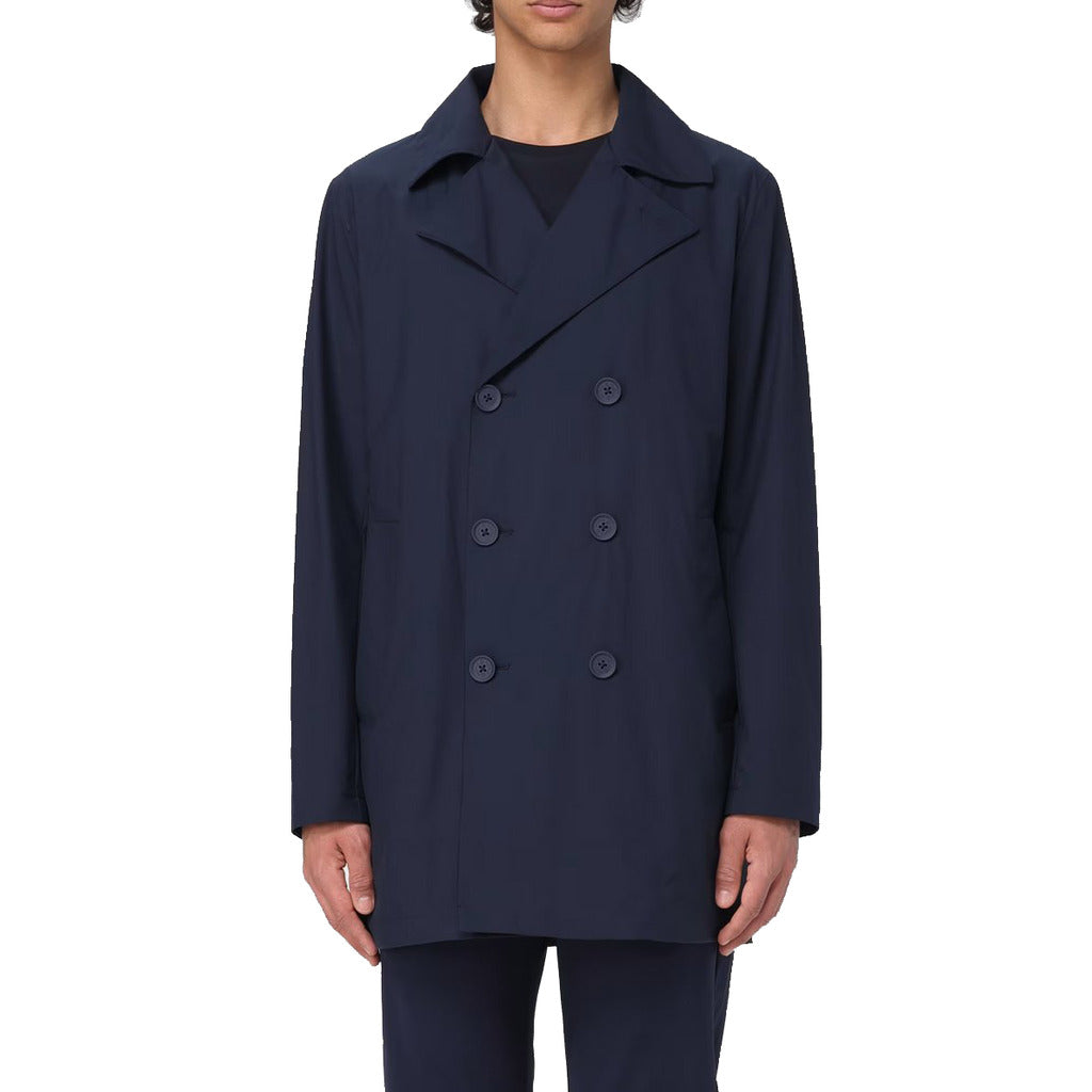 People Of Shibuya – Teshio Trench Coat – Navy coat worn by a model