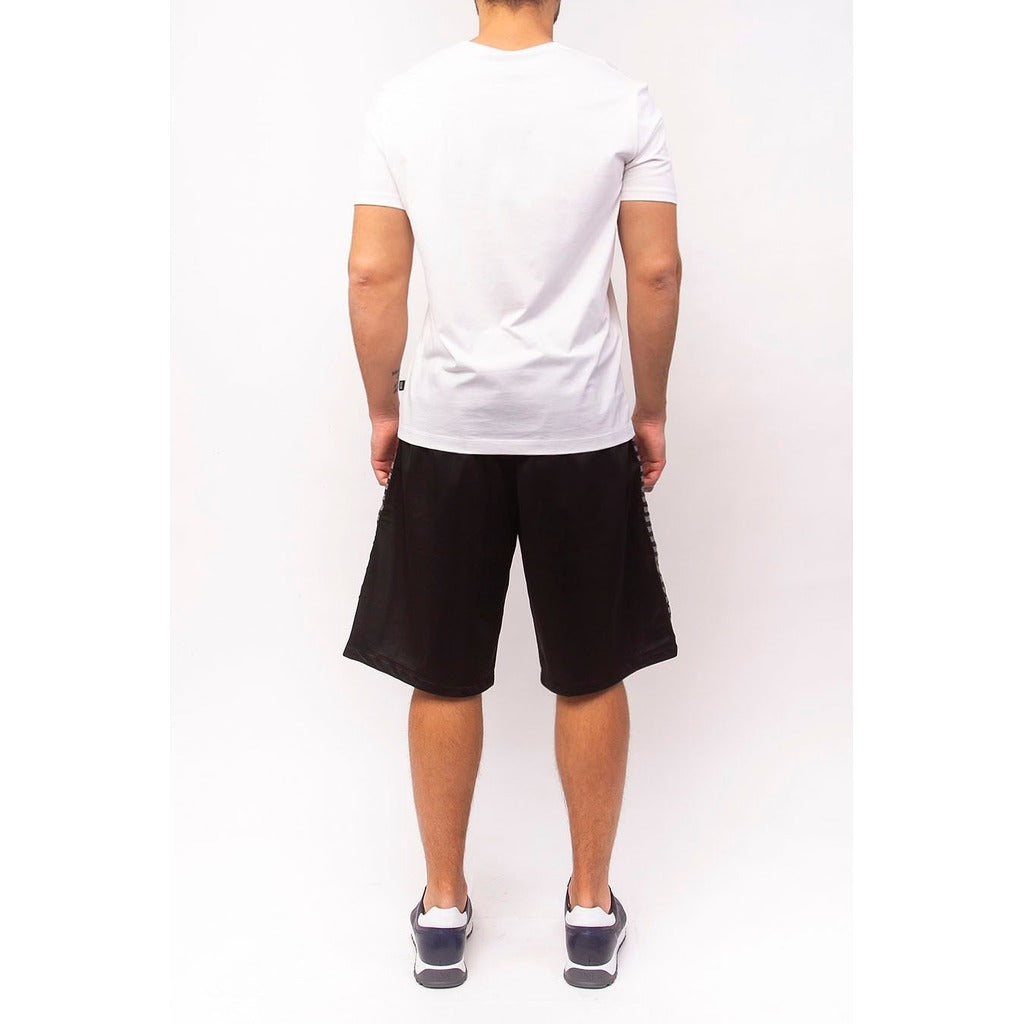 Bikkembergs – C111880_M4109-C74 Technical Shorts – back view worn with white T-shirt