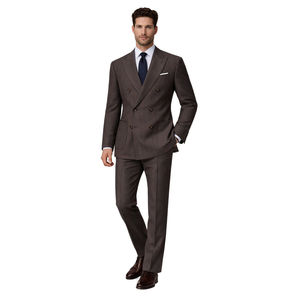 Loro Piana Tessuto Pinstriped Double-Breasted Suit