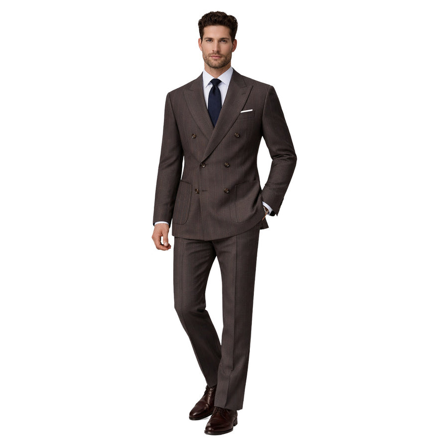 Loro Piana Tessuto Pinstriped Double-Breasted Suit