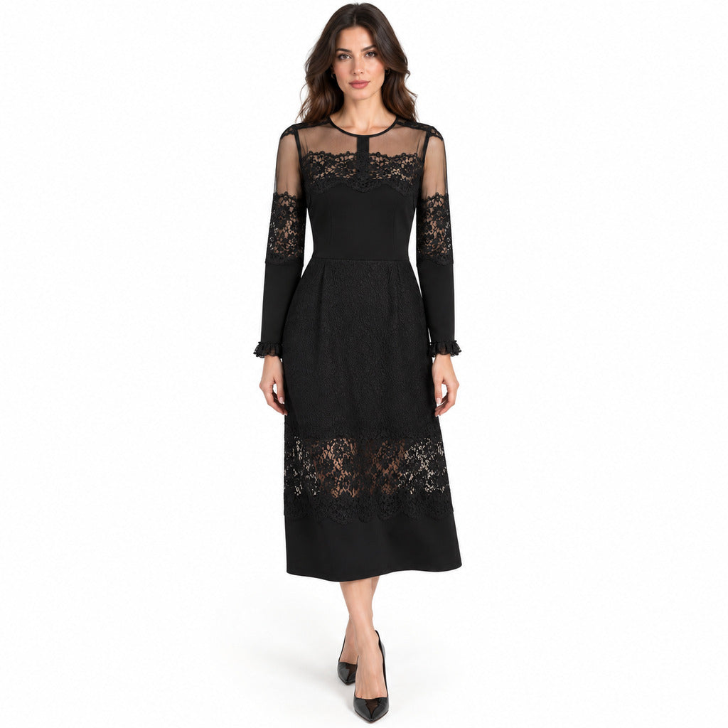 dolce & gabbana - abito lungo in pizzo