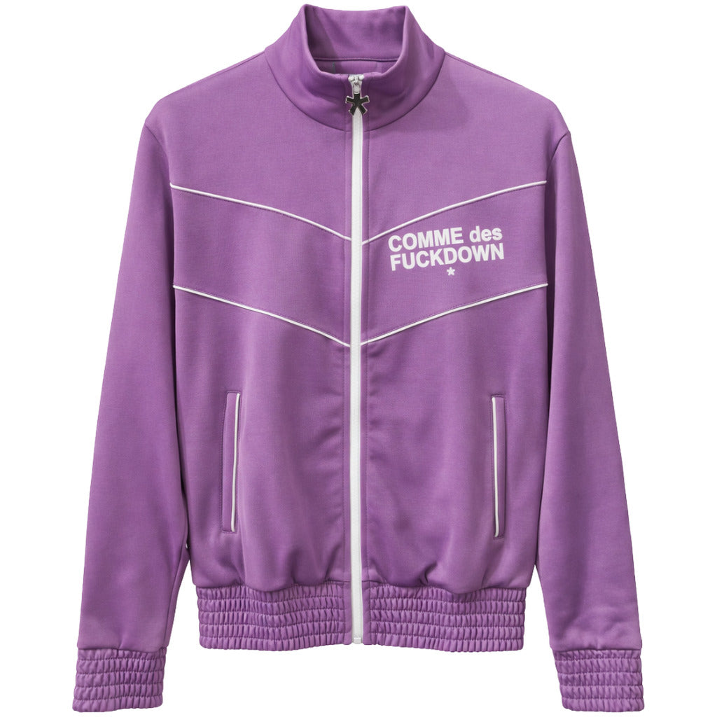 COMME des FUCKDOWN Zip-Up Hoodie in Purple