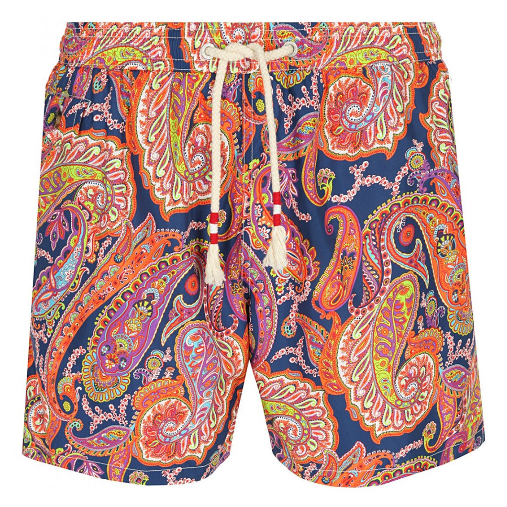 MC2 Saint Barth Lighting Paisley Draw 61 Swim Shorts in Multicolor