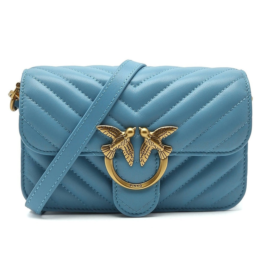 pinko - love bell mini nappa chevron