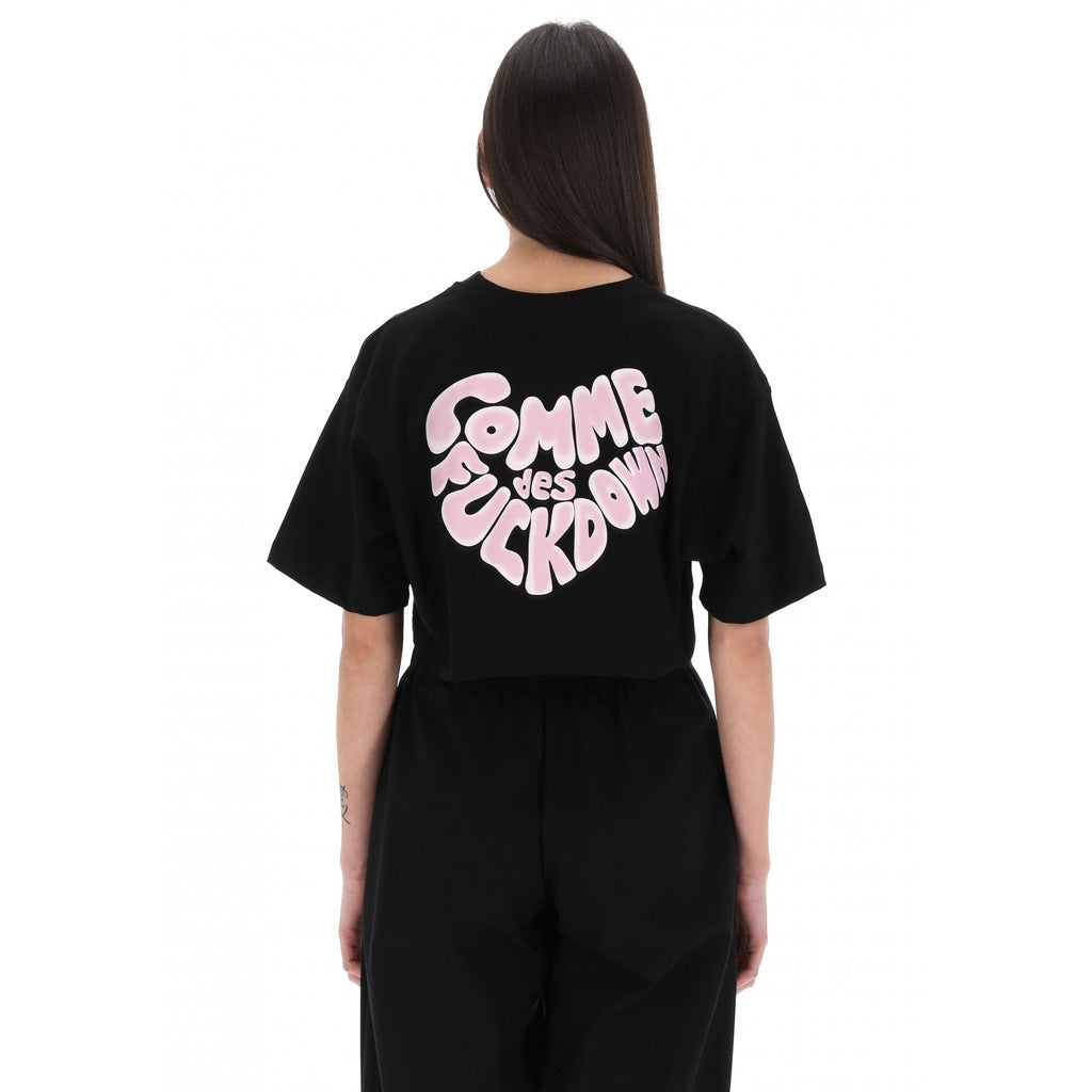 Comme Des Fuckdown Heart Print T-Shirt