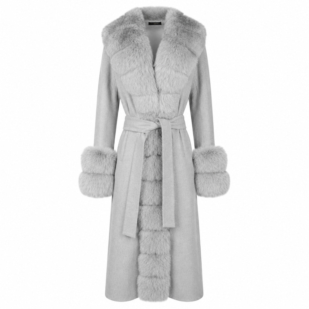 Loro Piana Tessuto Cappotto Pelliccia coat, additional view