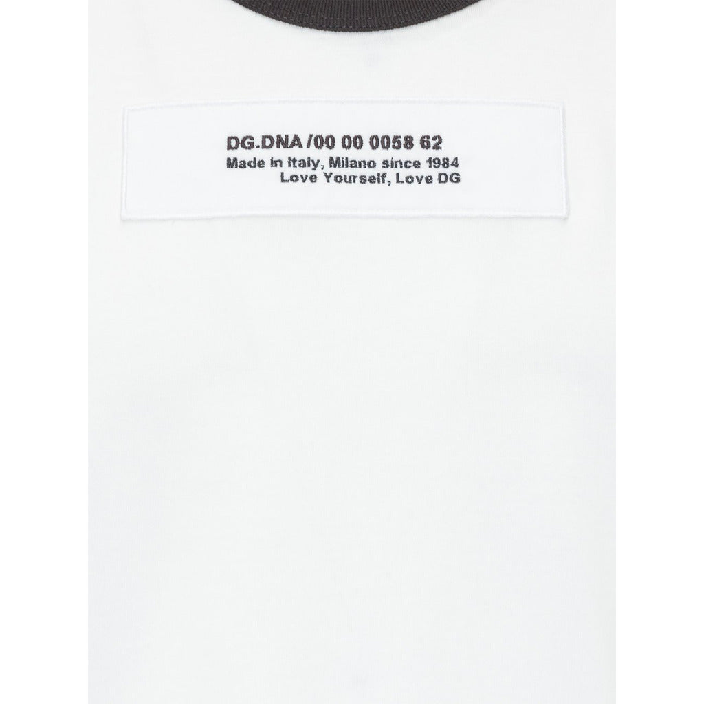 Dolce & Gabbana – DG Cotton T-Shirt – close-up of white chest label