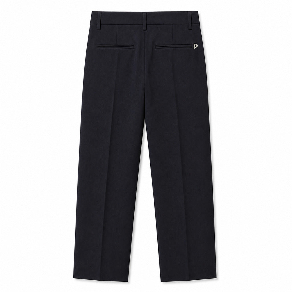 Dondup – blue Svasati cropped flared trousers – back flat lay