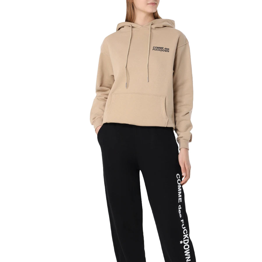 COMME des FUCKDOWN Hooded Sweatshirt in Brown