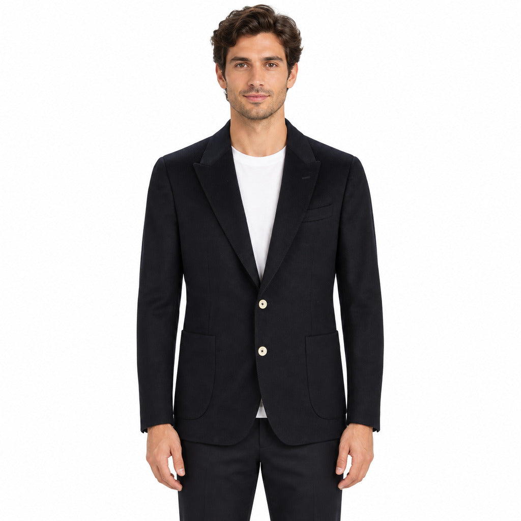 Dolce & Gabbana – black virgin wool jacket – worn from the front with white shirt