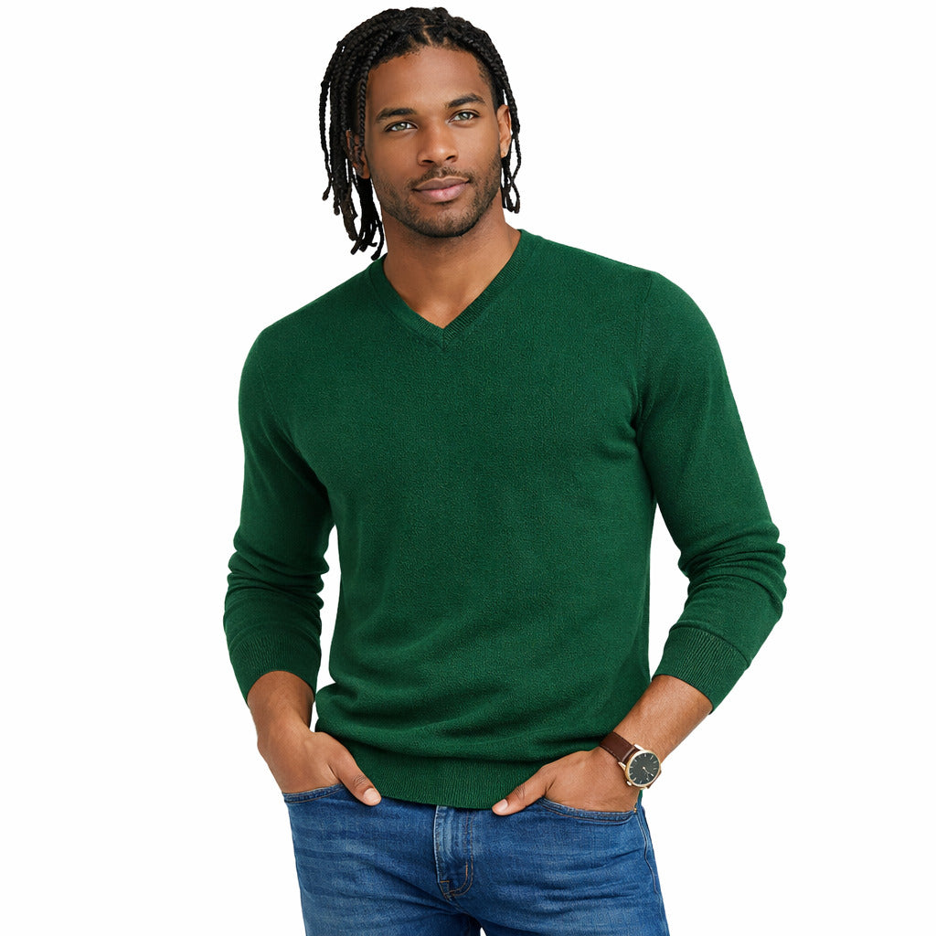 Emilio Romanelli Finezza 12 Cashmere V-Neck Sweater