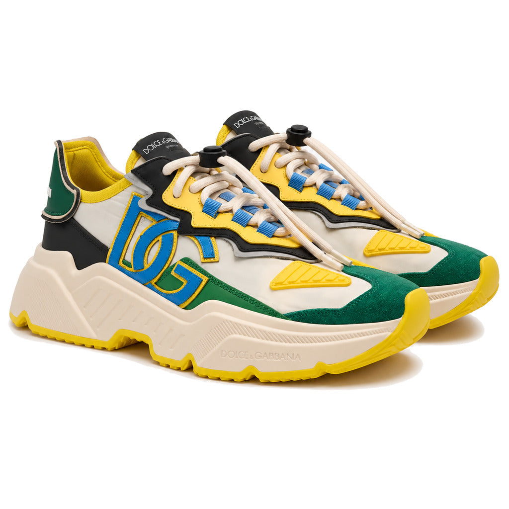 Dolce & Gabbana – multicolor low-top sneakers – pair shown at three-quarter angle