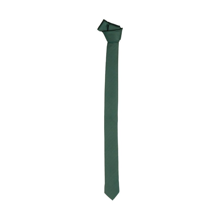 Emilio Romanelli – Unitoslim Slim Tie – green tie shown flat