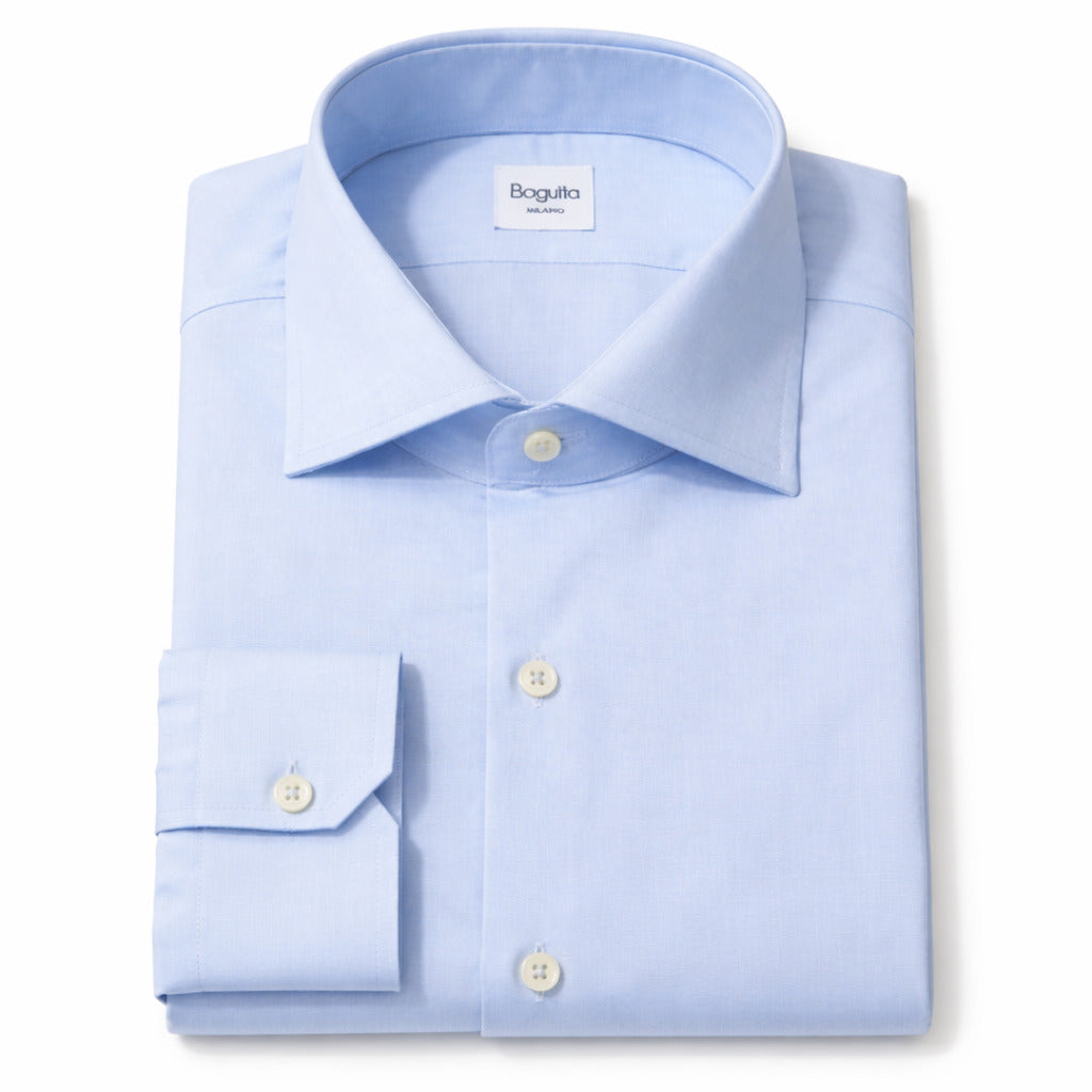 Bagutta Brando Light Blue Cotton Shirt