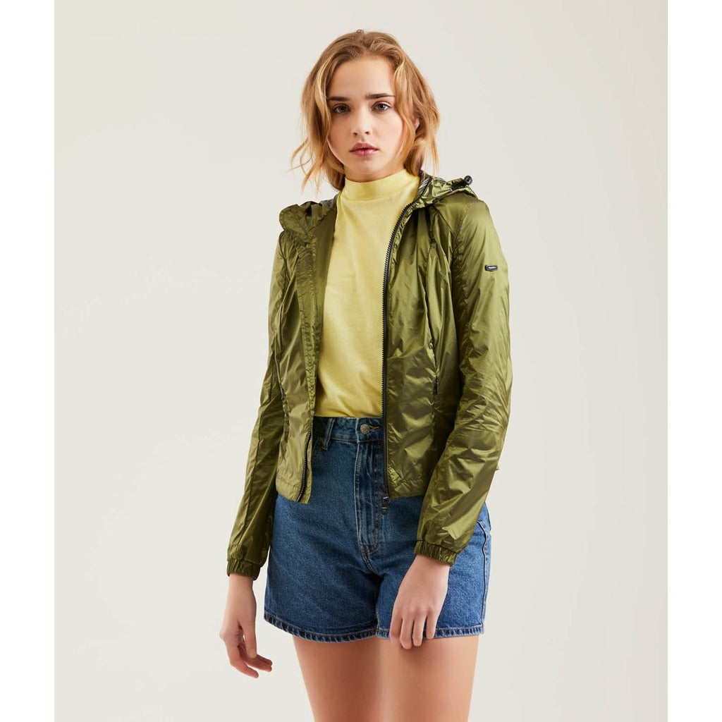 Refrigiwear – W09300_RA0037-E02870 Diann Jacket – front worn open over a yellow top
