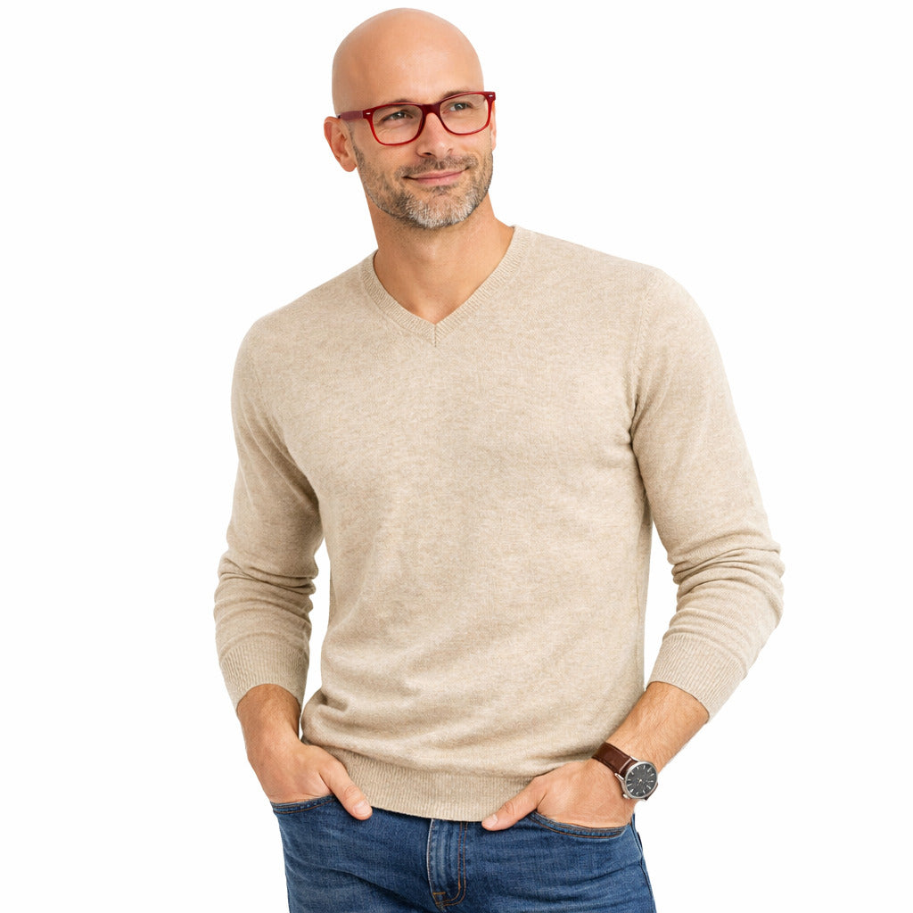 Emilio Romanelli Finezza 12 Cashmere V-Neck Sweater